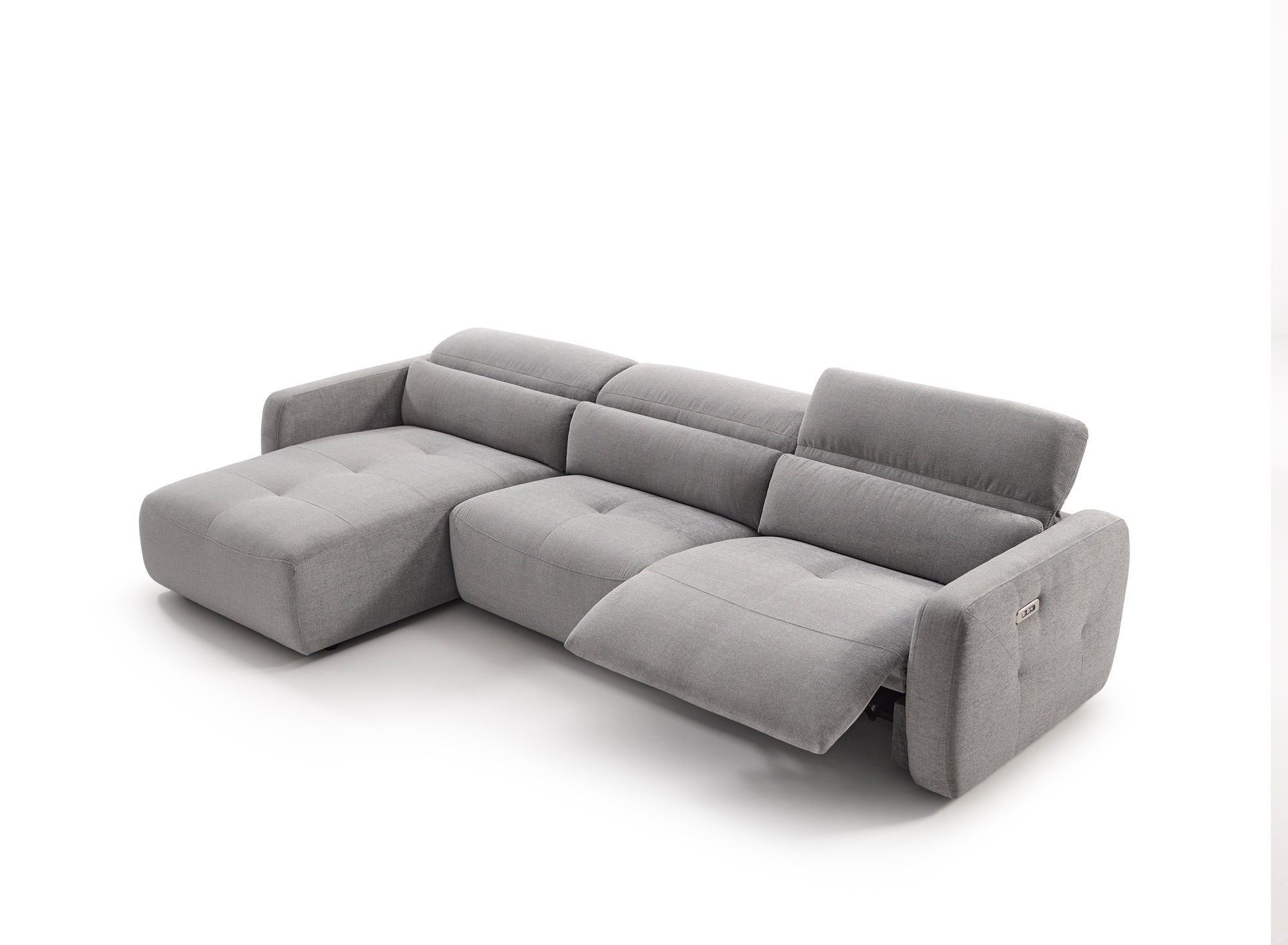 Chaiselongue de diseño con asientos relax y brazo reducido modelo BOSSANOVA
