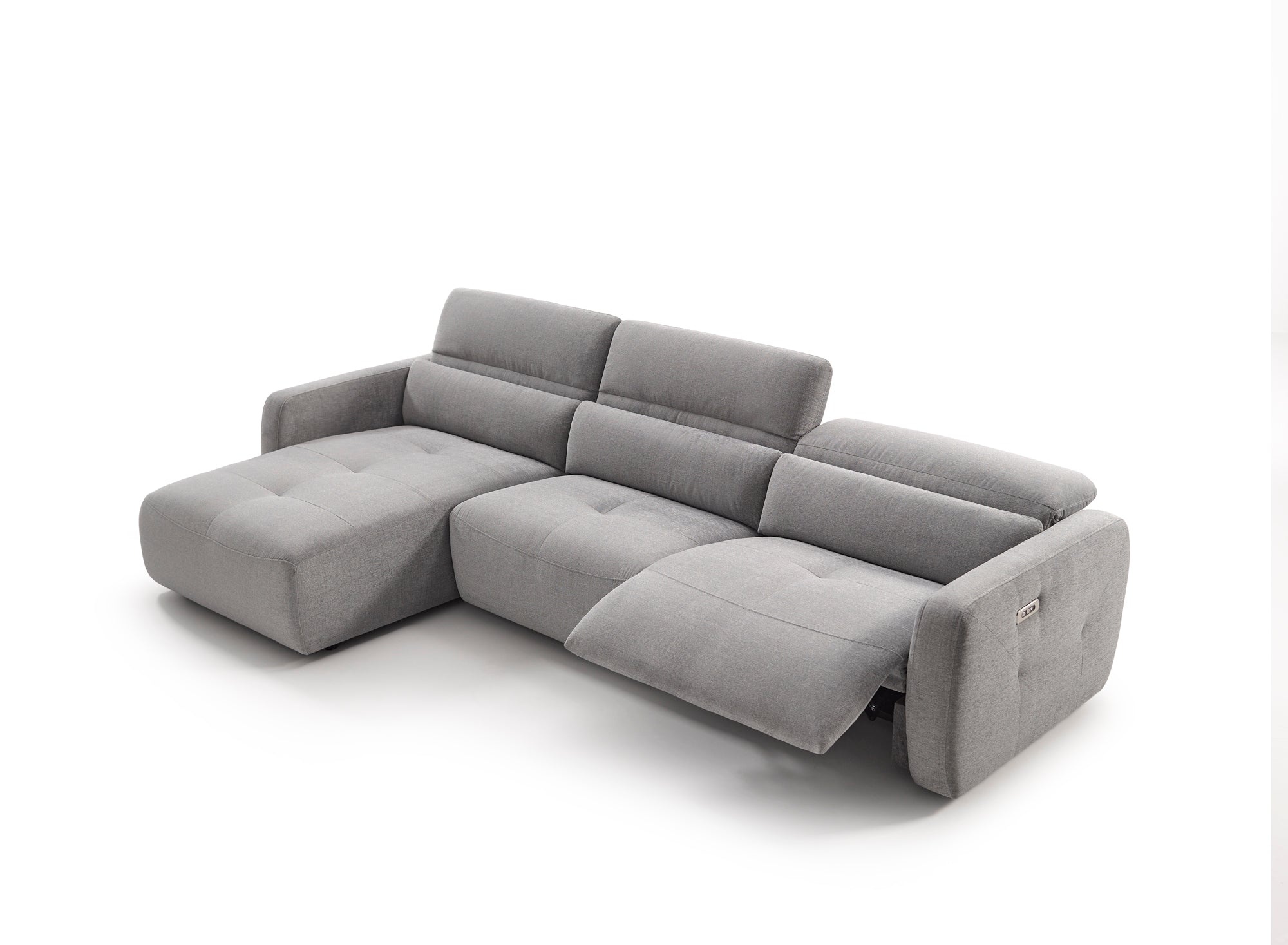 Chaiselongue de diseño con asientos relax y brazo reducido modelo BOSSANOVA
