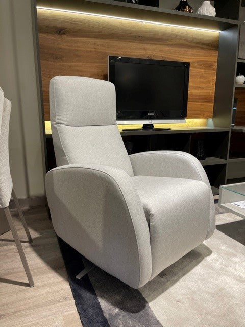 Sillón relax manual giratorio modelo WISCONSIN en Tela Crevin Libra