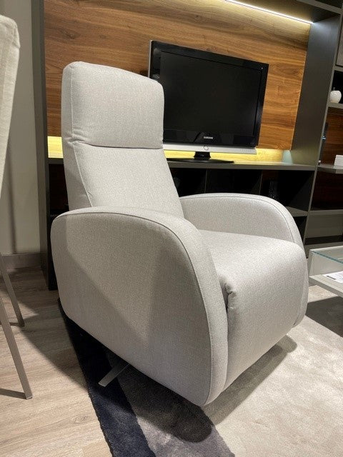 Sillón relax manual giratorio modelo WISCONSIN en Tela Crevin Libra