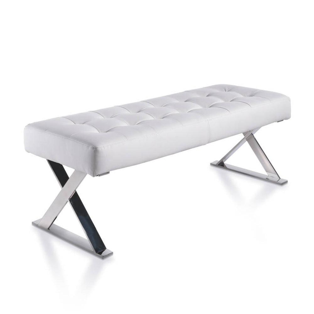 Banqueta Descalzadora Pata Cruzada 120 cm Colección Elegance