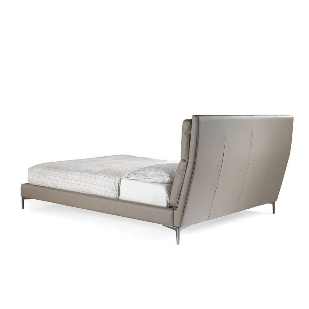 Cama tapizada con estructura roble B565 1