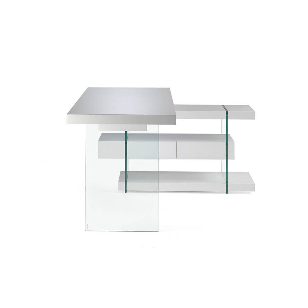 Escritorio Lacado y Cristal Colección Elegance