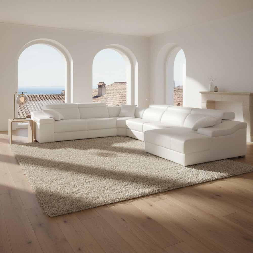 Rinconera con Chaiselongue modelo GIULIETTA Tapizado Piel