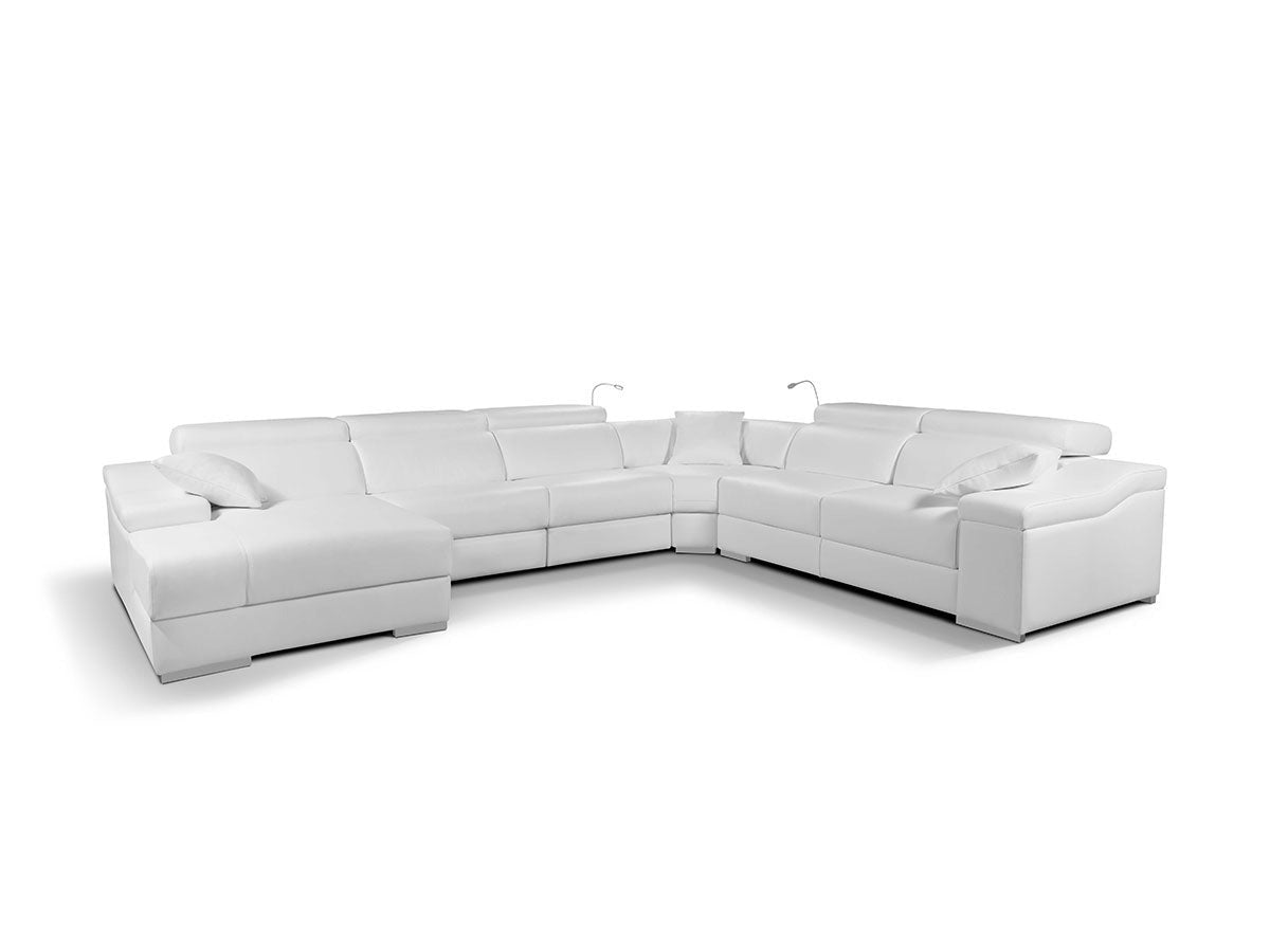 Rinconera de diseño con Chaiselongue modelo Giulietta en Piel flor