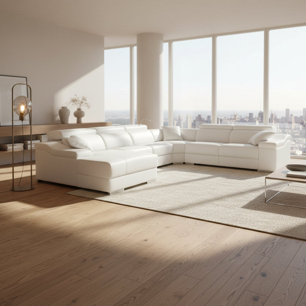 Rinconera con Chaiselongue modelo GIULIETTA Tapizado Piel