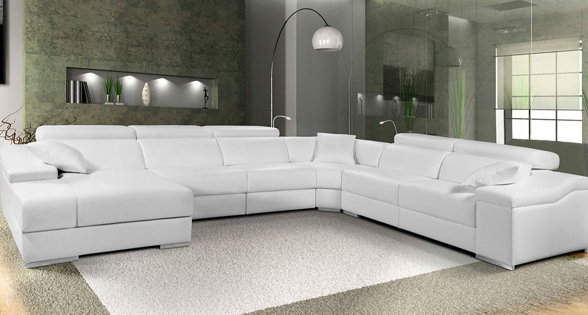 Rinconera de diseño con Chaiselongue modelo Giulietta en Piel flor