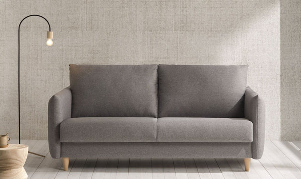 Sofá cama modelo MINIMAL con sistema Italiano en color promo