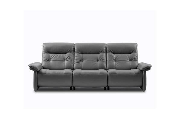 Sofa Stressless modelo MARY con asientos motorizados en piel paloma