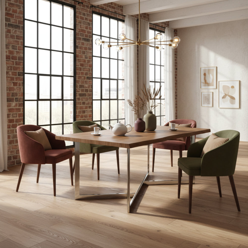 Mesa Comedor madera natural fresno Sidivani