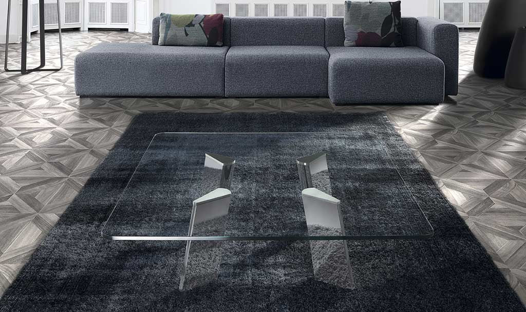 Mesa de centro modelo con Pata Cromada