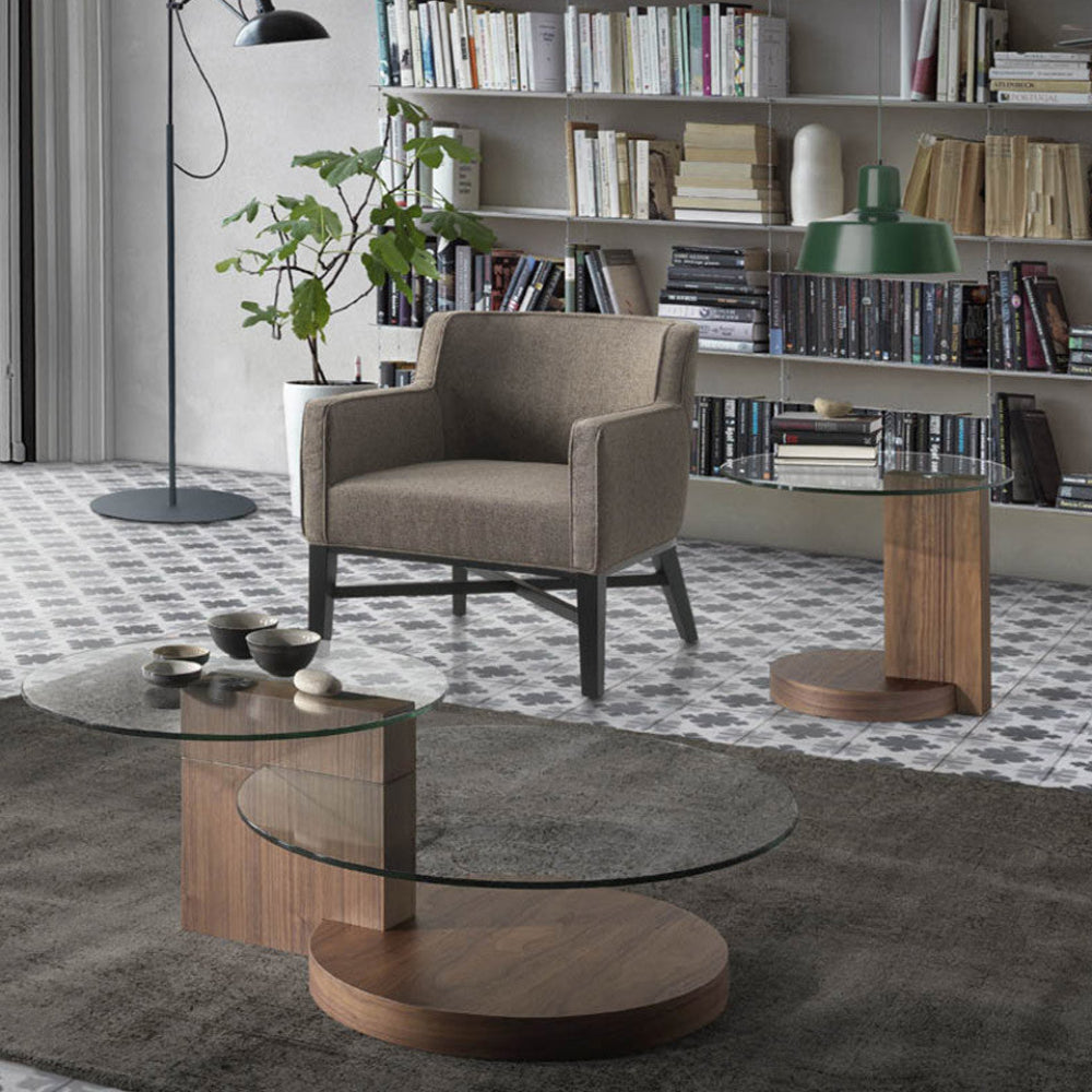 Mesa centro Chapada Nogal Colección Elegance