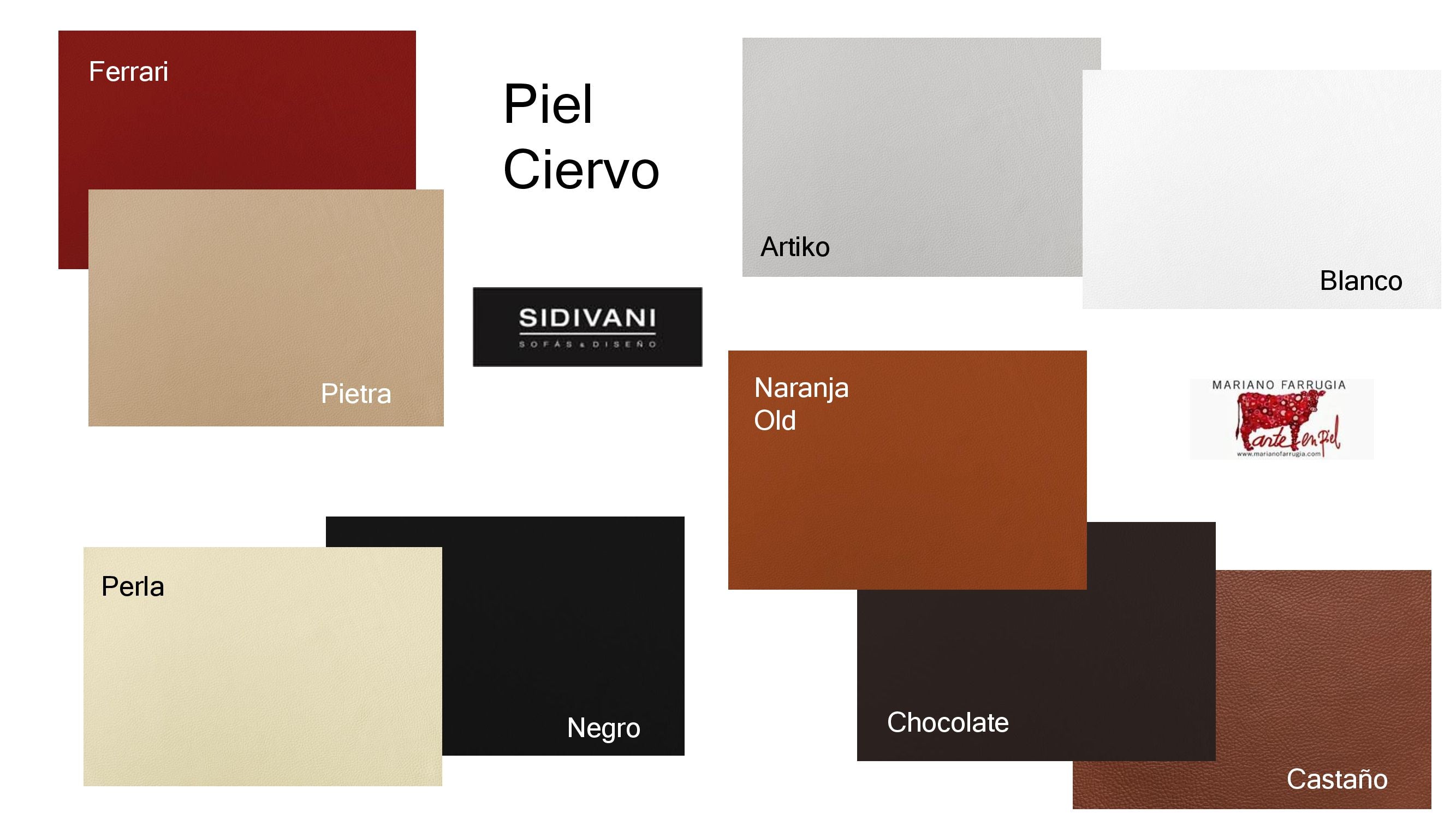 Sofá de diseño Modelo HAUSMAN en piel blanca