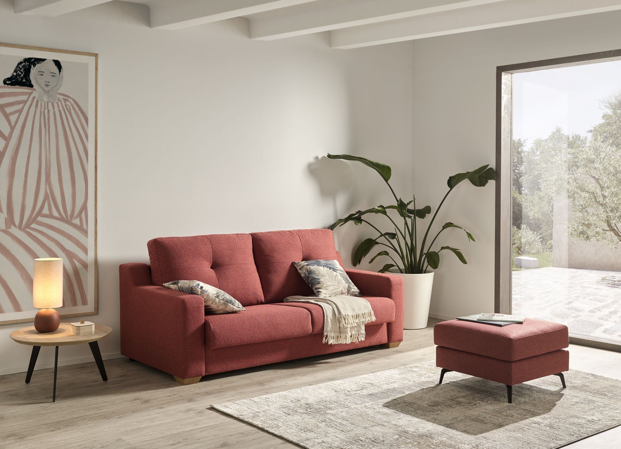 Sofá cama de diseño con sistema Italiano modelo MICHIGAN