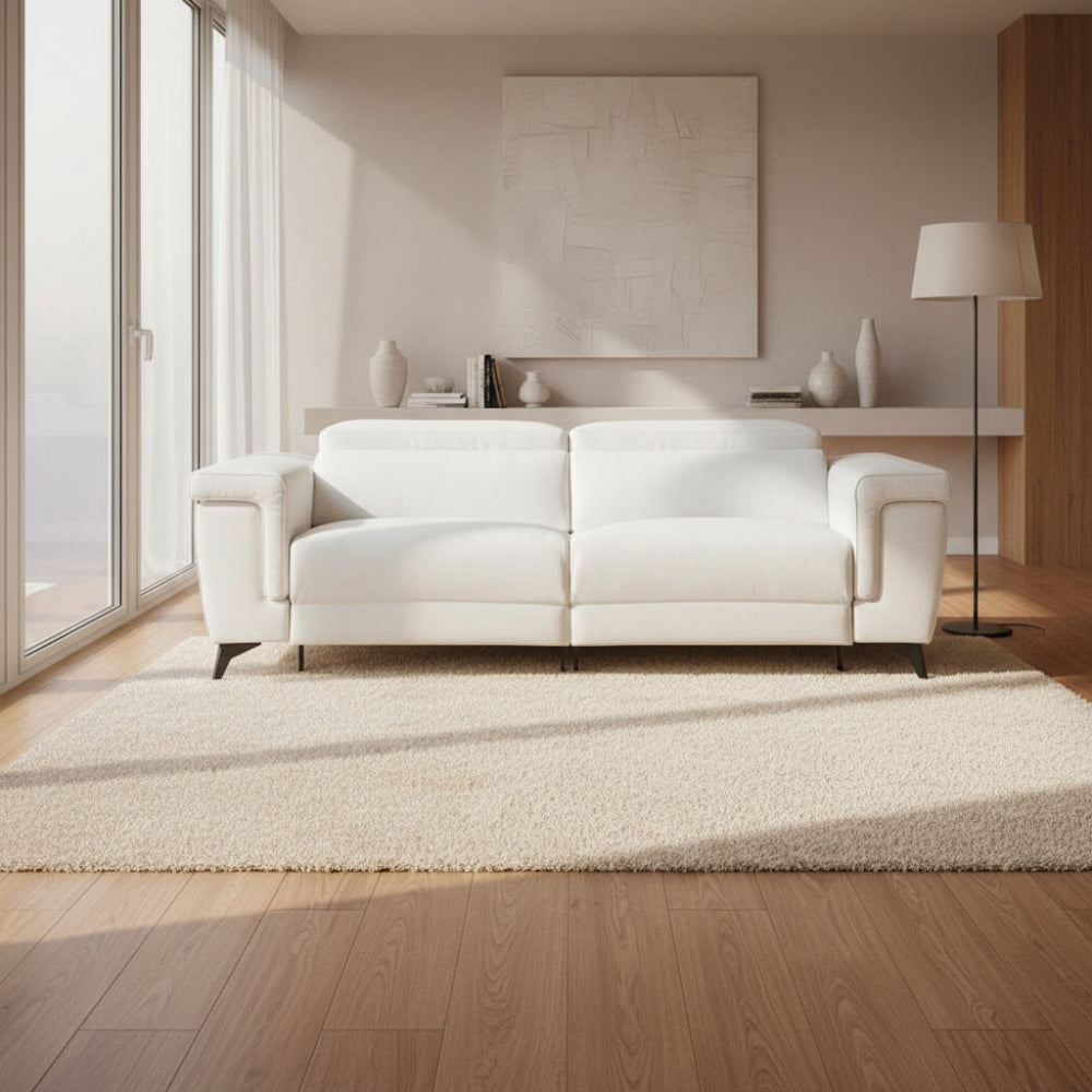 Sofá con 2 asientos relax motorizados modelo RENZZO Tapizado Piel