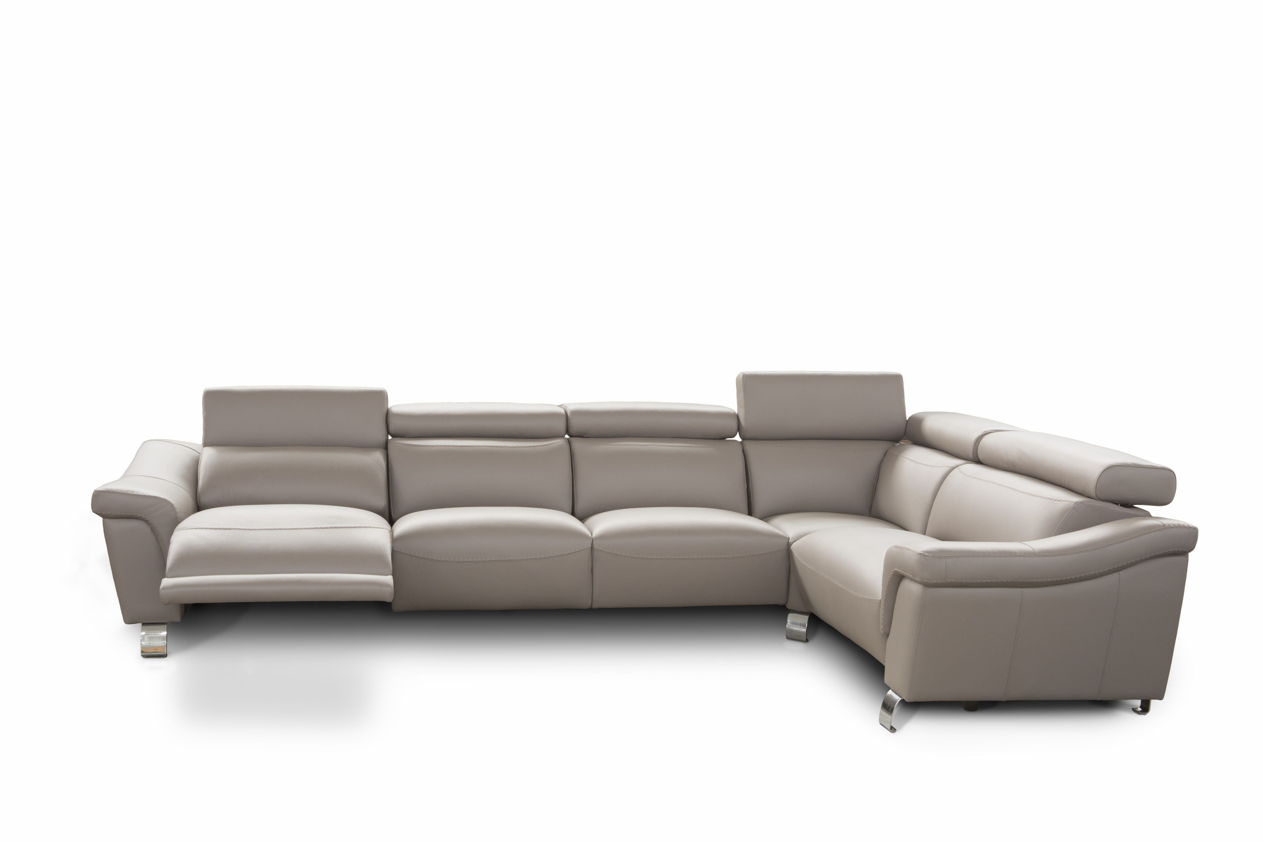 Rinconera de diseño modelo Padova en Piel con Relax en ambos extremos