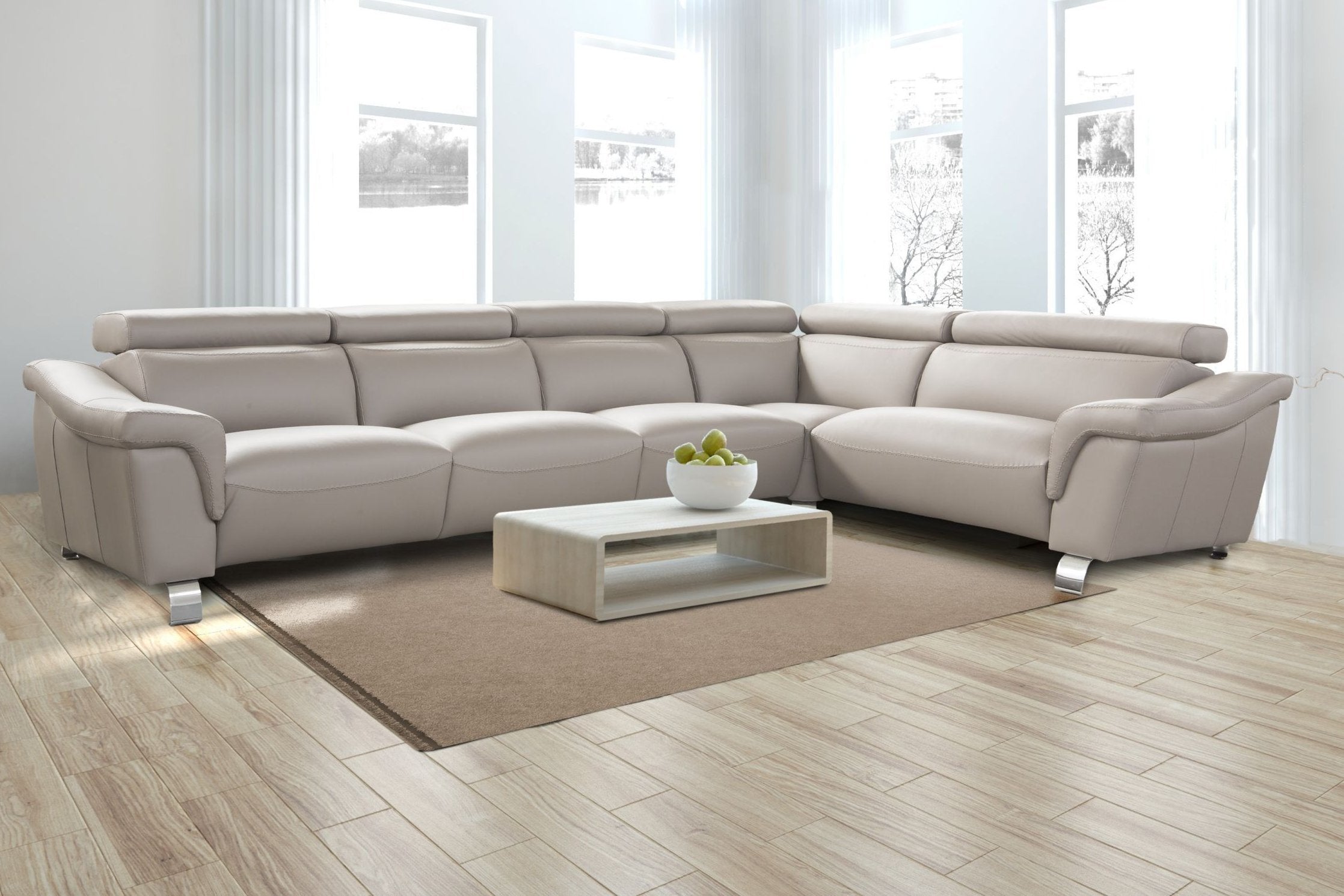 Rinconera de diseño modelo Padova en Piel