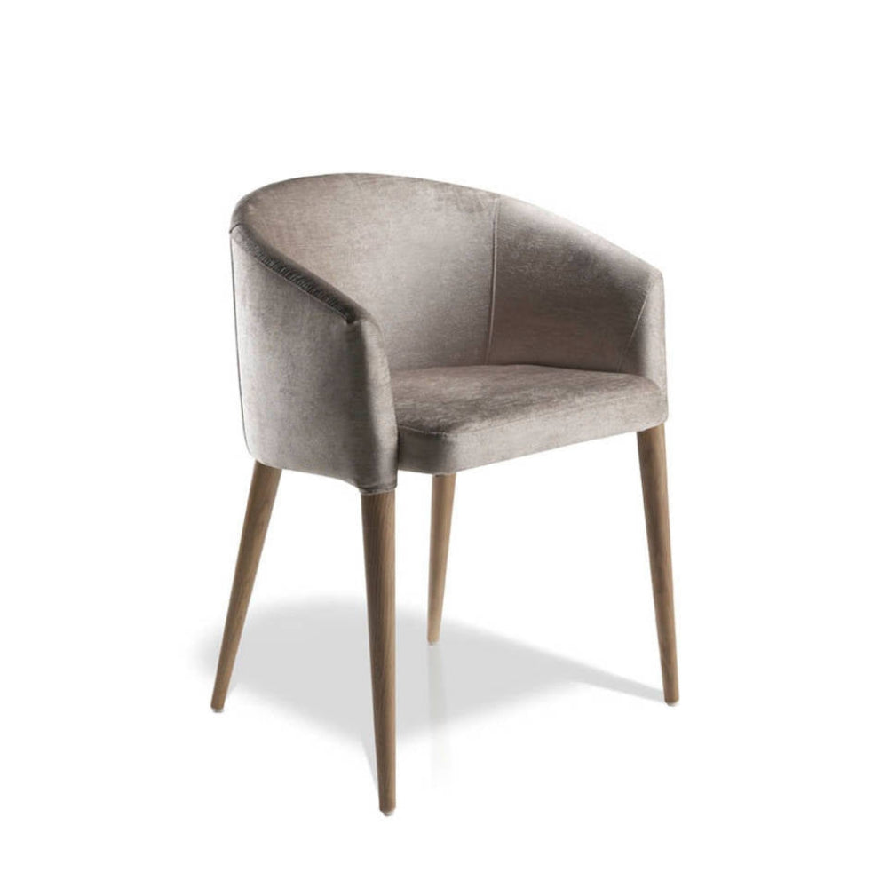 Silla comedor colección Elegance Madera Nogal Tapizado Antimanchas