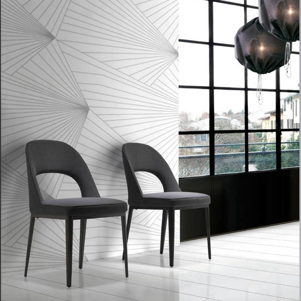 Silla comedor colección Elegance Estructura Acero Negro