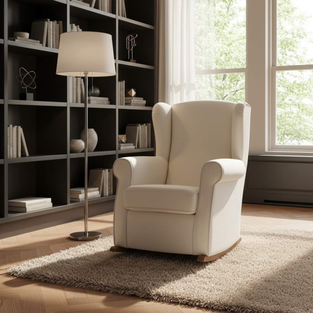 Sillón orejero modelo ORBE con balancín