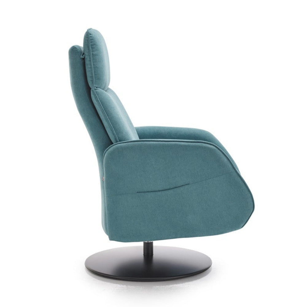 Sillón Relax giratorio de diseño modelo KENNEDY en tela antimanchas