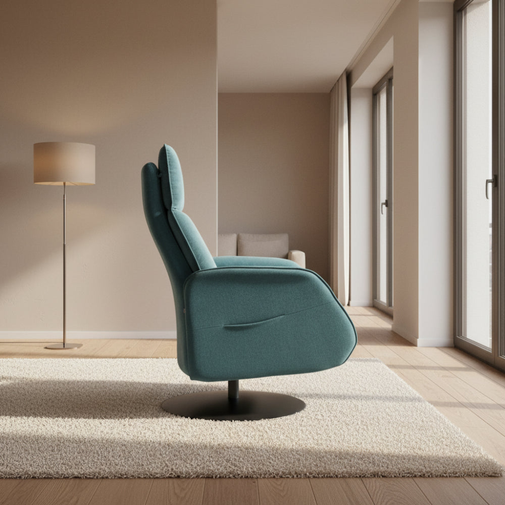 Butaca reclinable y giratoria pie de disco modelo KENNEDY