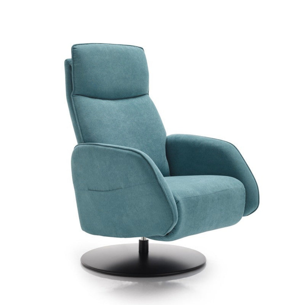 Sillón Relax giratorio de diseño modelo KENNEDY en tela antimanchas