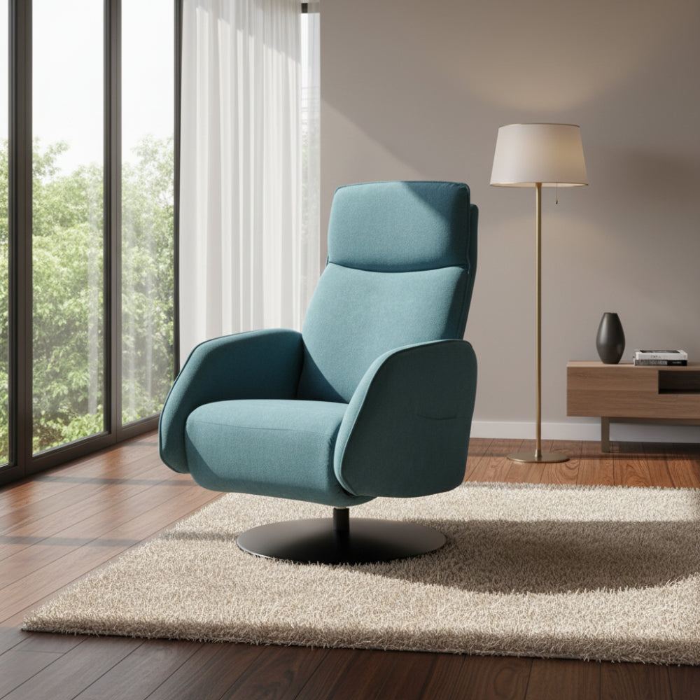 Butaca reclinable y giratoria pie de disco modelo KENNEDY