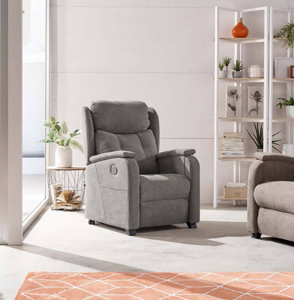 Sillón relax eléctrico Power Lift ( 1 motor ) modelo TREBOL en tela