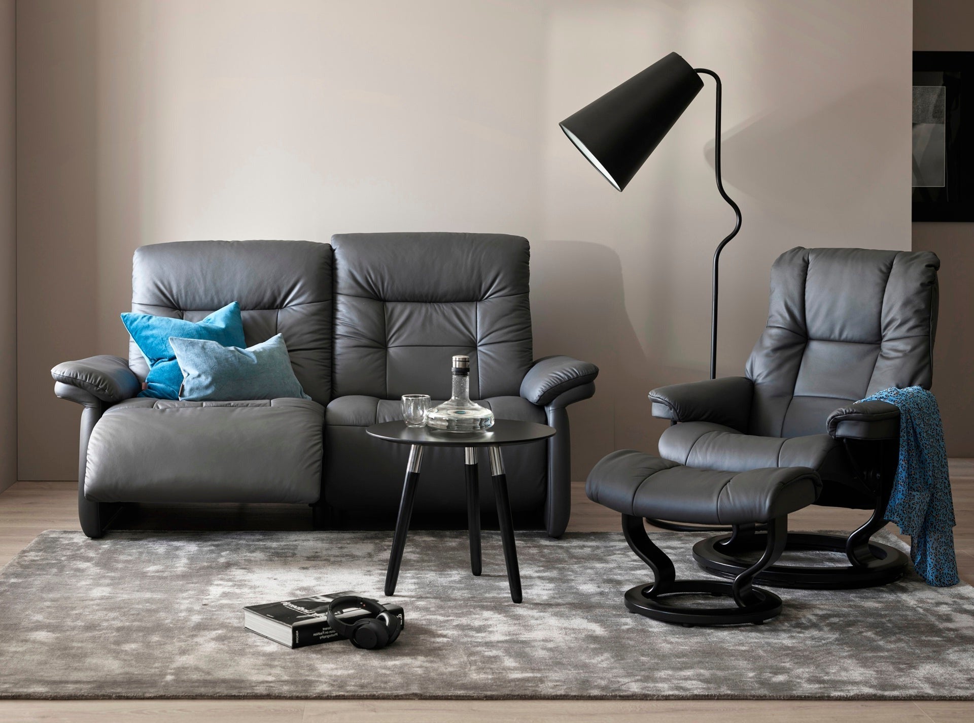 Sofa Stressless modelo MARY con asientos motorizados