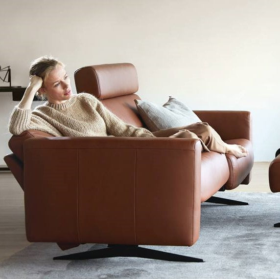 Sofá Stressless modelo STELLA en piel Paloma