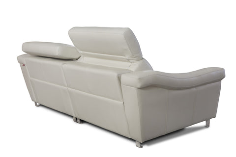Sofá de diseño Modelo HAUSMAN en piel blanca