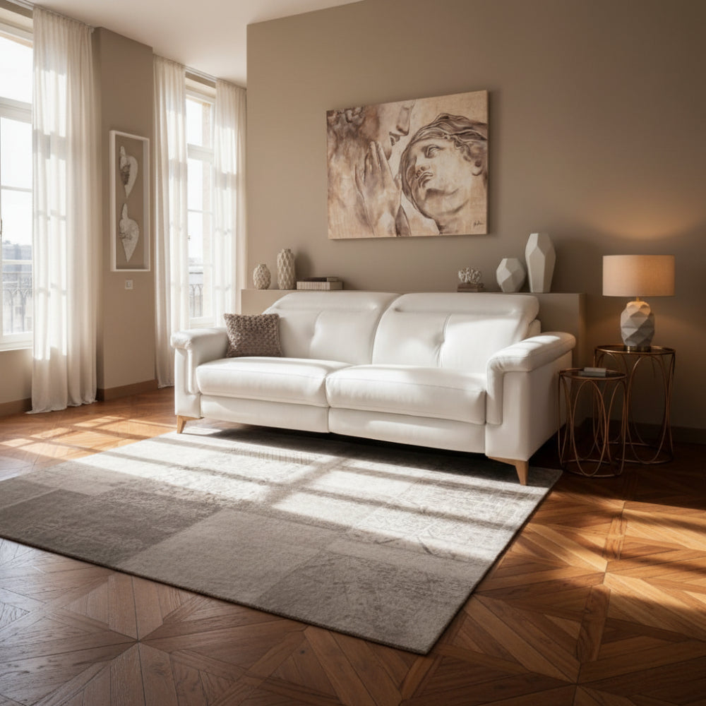 Sofa con pata de madera modelo VICTORIA