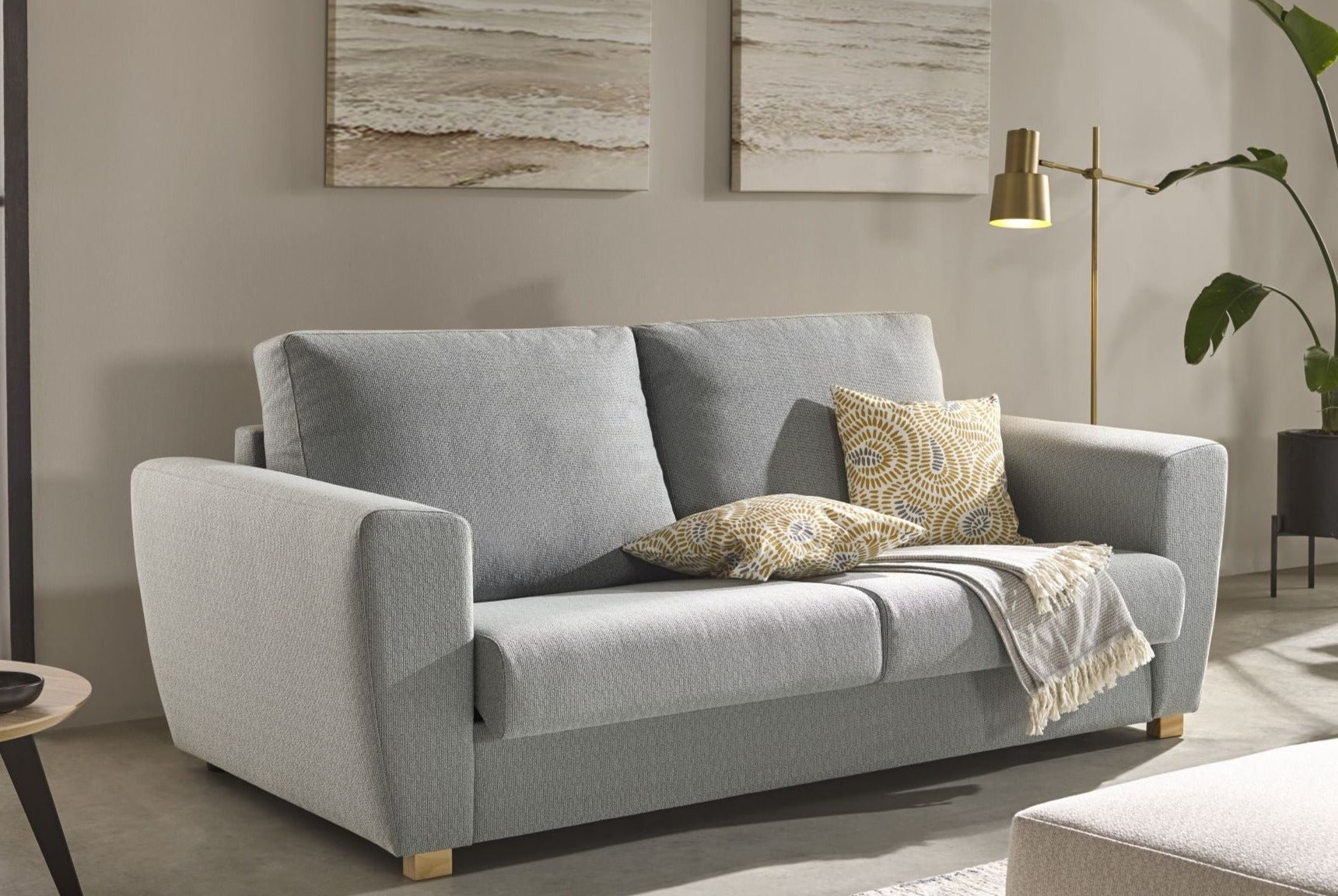 Sofá cama de diseño con sistema Italiano modelo TINA