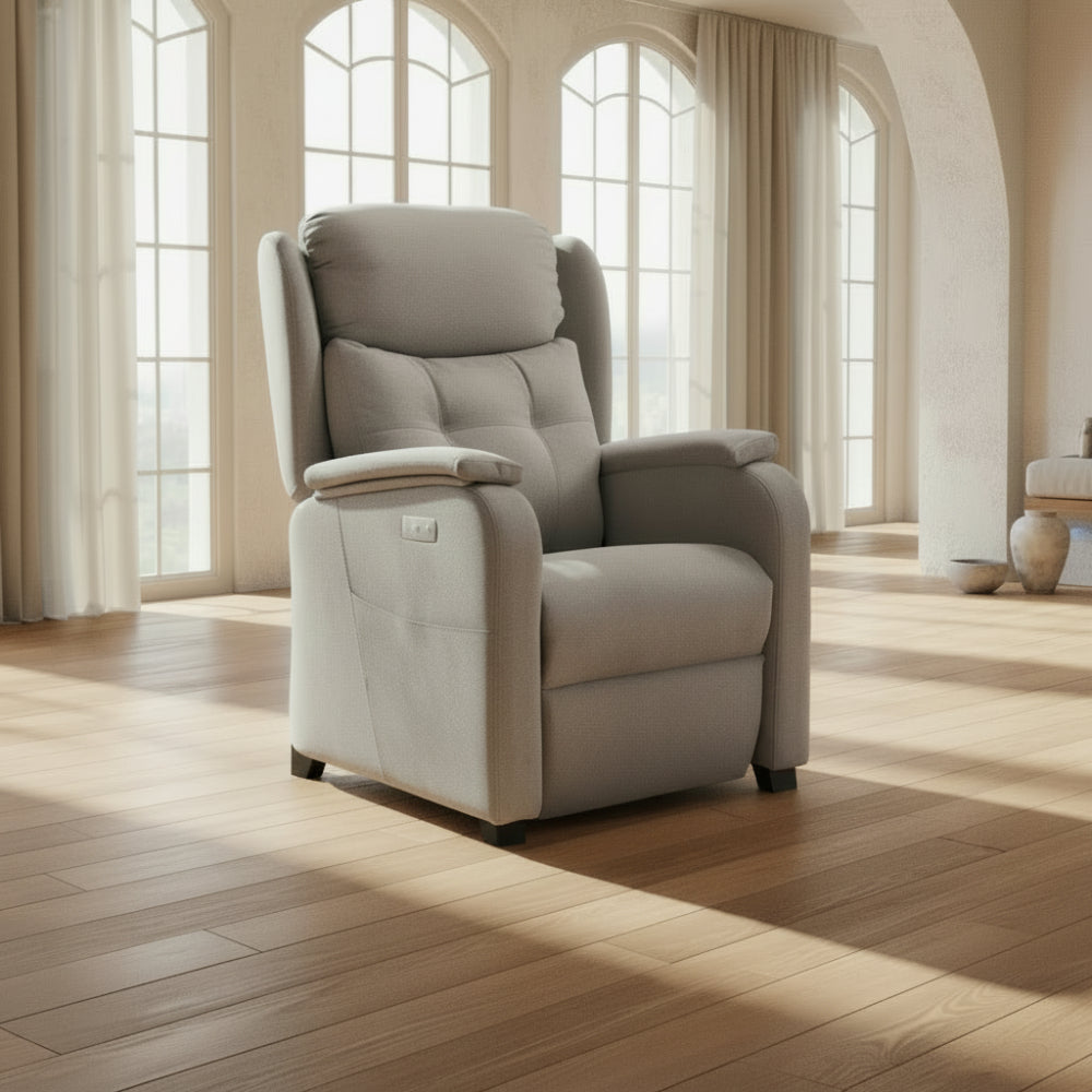 Sillón relax con función Power-lift modelo TREBOL Tapizado Antimanchas