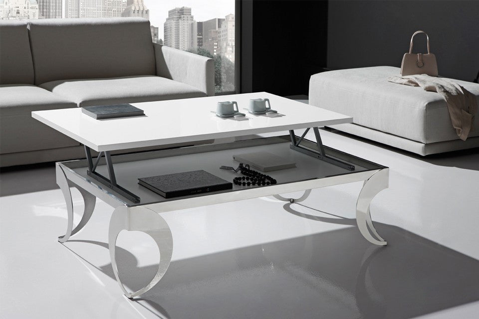 Mesa de centro Lacada y Acero modelo Olimpo