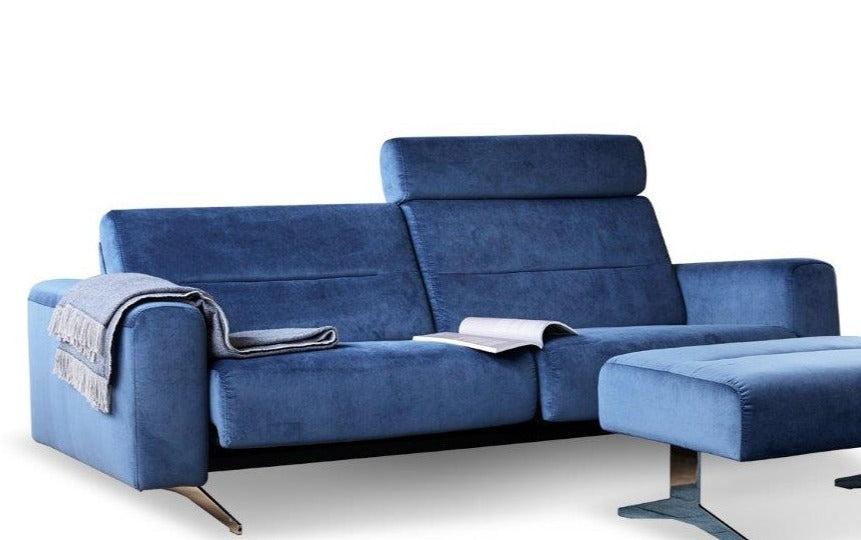 Sofá STRESSLESS modelo STELLA en tejido Grace Ocean Blue
