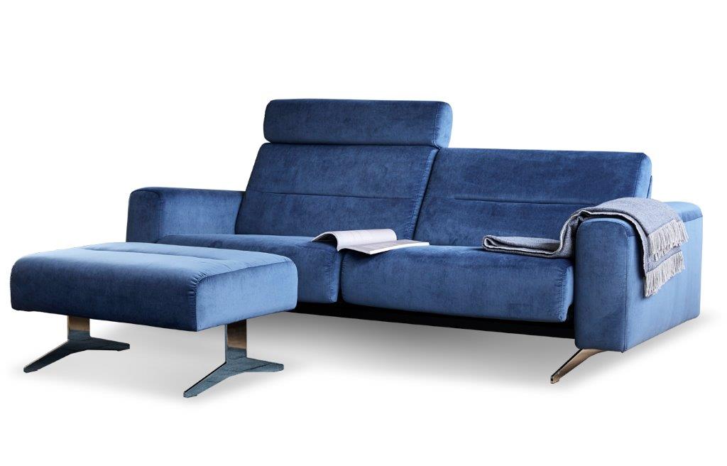 Sofá STRESSLESS modelo STELLA en tejido Grace Ocean Blue