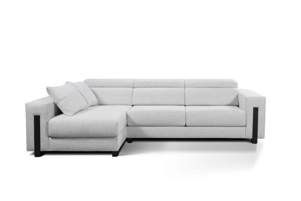 Chaiselongue de diseño con asientos deslizantes modelo NOBU en tela