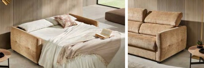 Sofá cama de diseño con sistema Italiano modelo MILFORD
