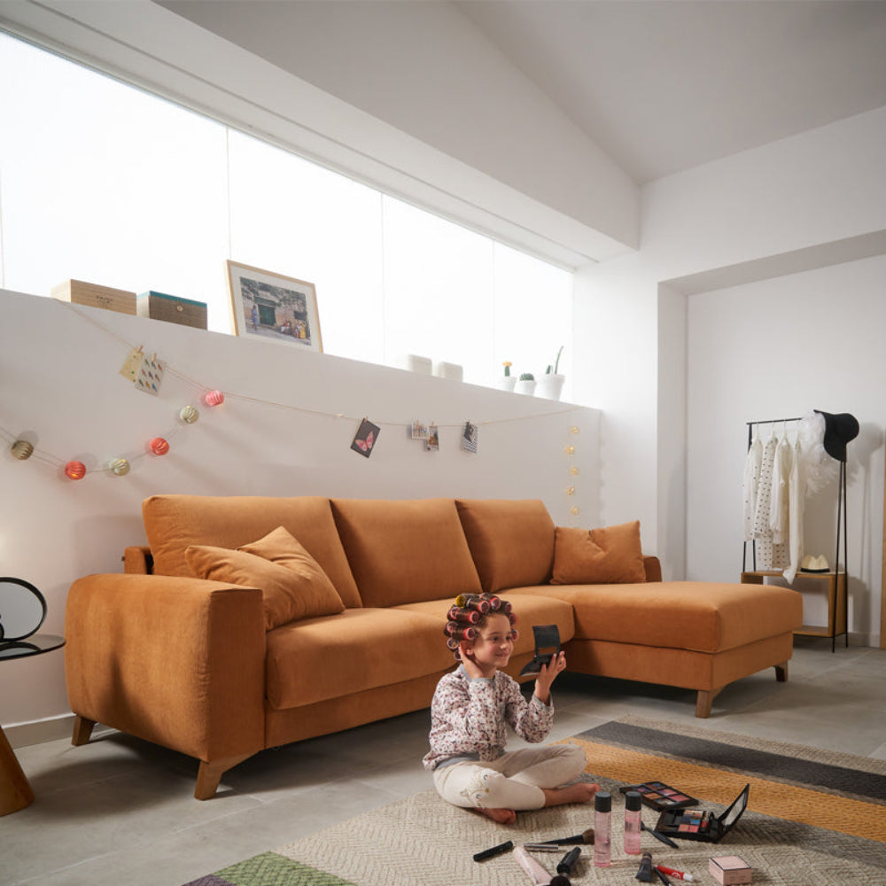 Chaiselongue cama con apertura italiana de diseño modelo SWEDEN