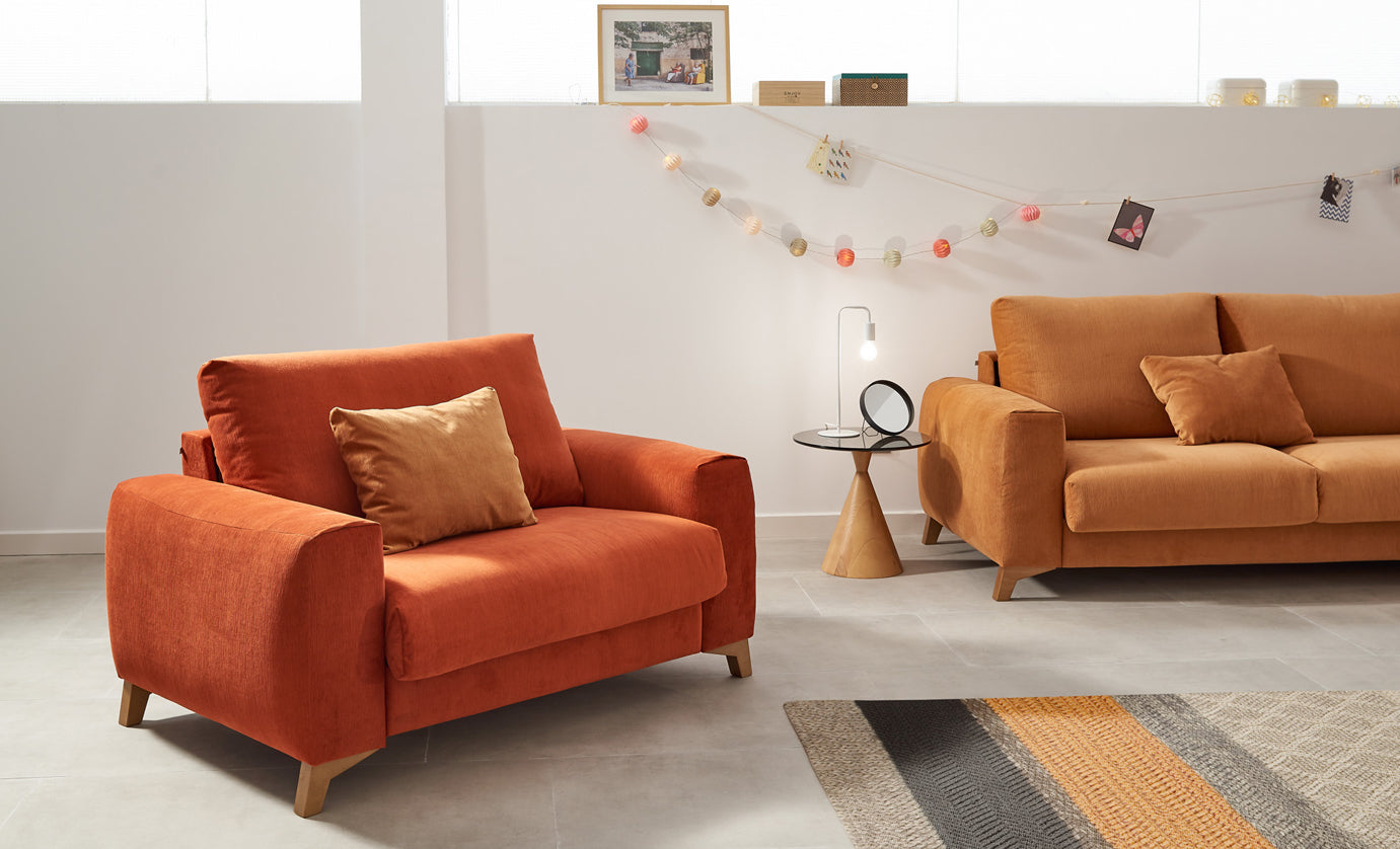 sofa naranja sweden