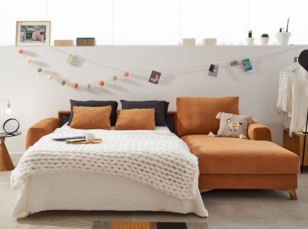 Chaiselongue convertible en cama