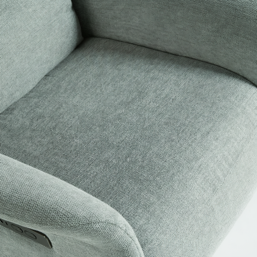 Sillón giratorio relax motorizado modelo EVANS con pie de disco