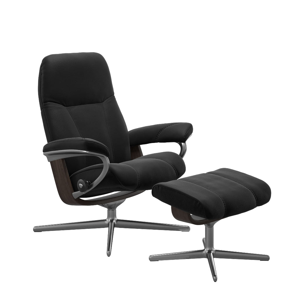 Sillón modelo CONSUL Cross Plus™ System BalanceAdapt™ de Stressless en piel Paloma