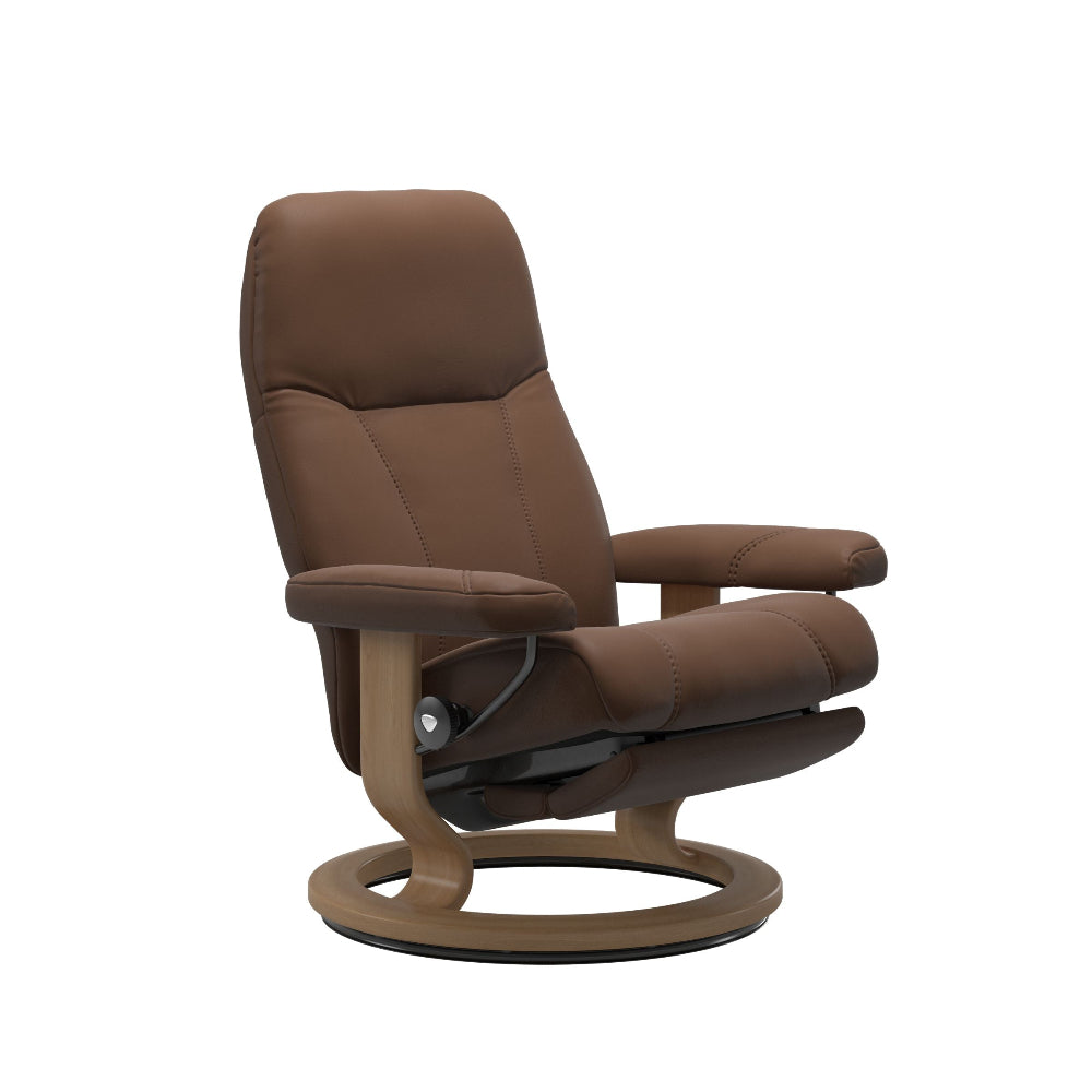 Sillón modelo CONSUL Classic Power™ Plus™ System Power™ de Stressless piel Batick