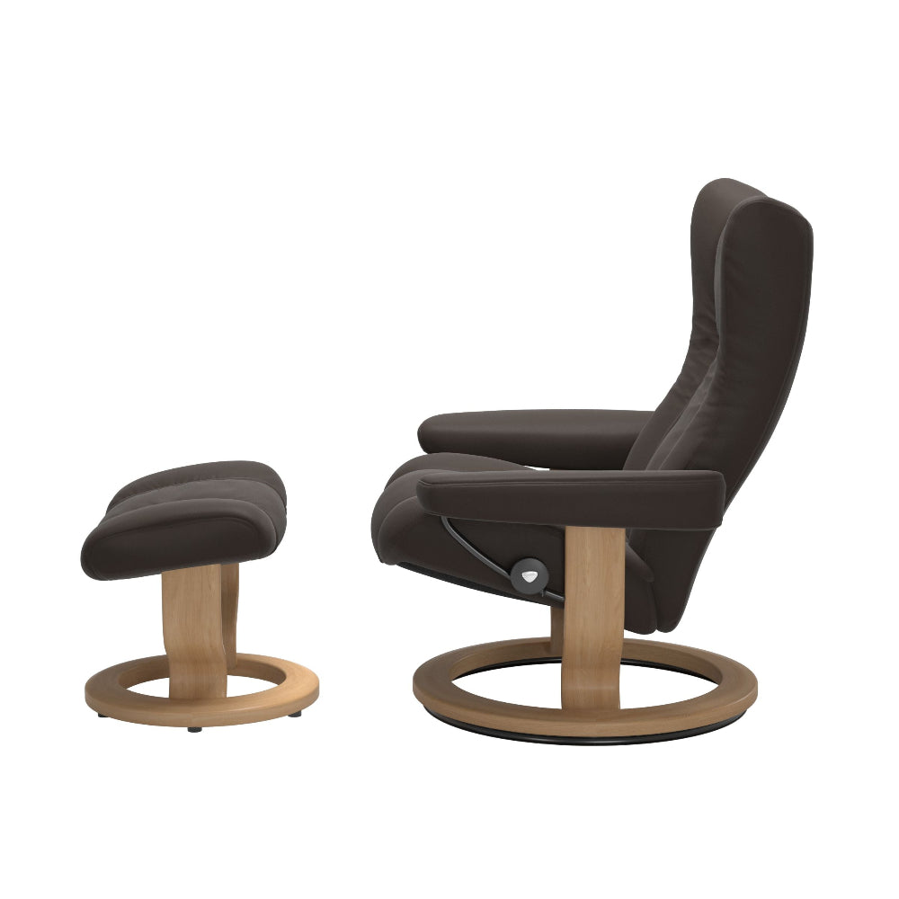 Sillón modelo WING Classic Plus™ System de STRESSLESS en piel Paloma