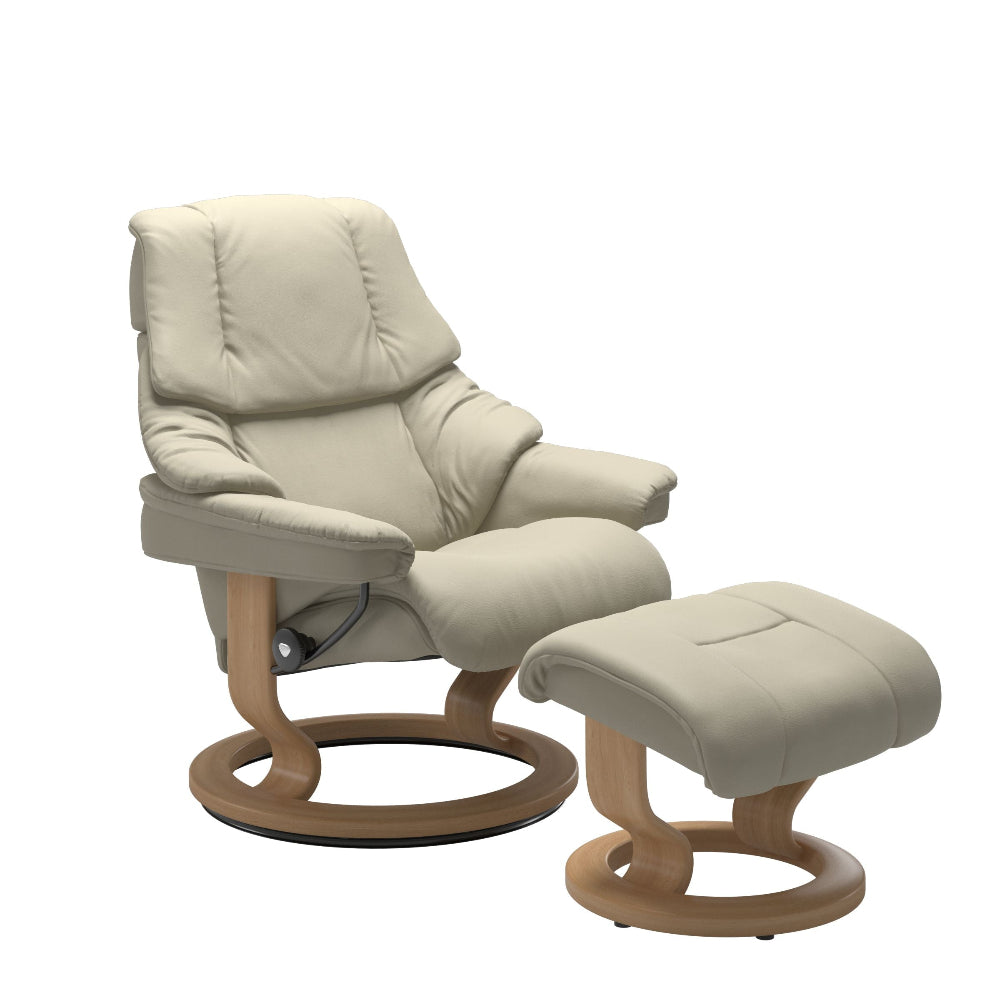 Sillon modelo RENO Classic Plus™ System de STRESSLESS en piel Paloma