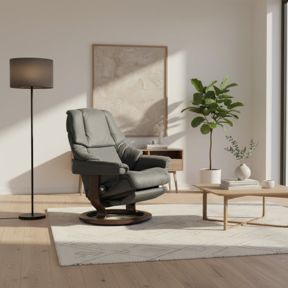 Sillón modelo RENO Classic Power™ Plus™ System Power™ de Stressless piel Batick