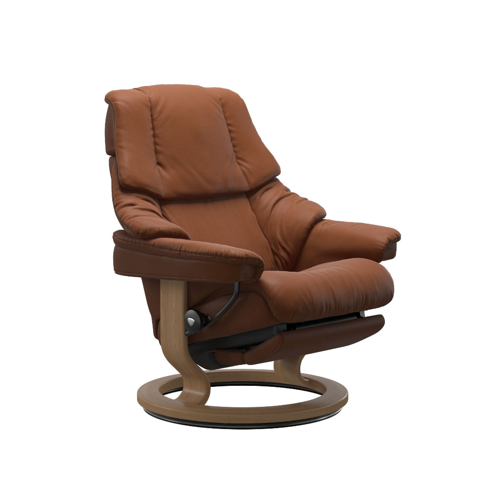 Sillón modelo RENO Classic Power™ Plus™ System Power™ de Stressless piel Paloma